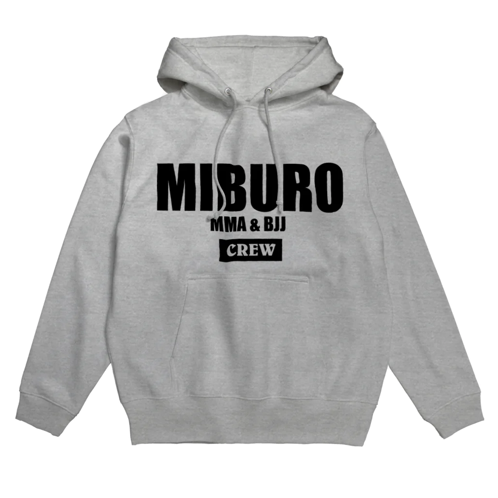 No.326のMIBURO CREW ブラック パーカー