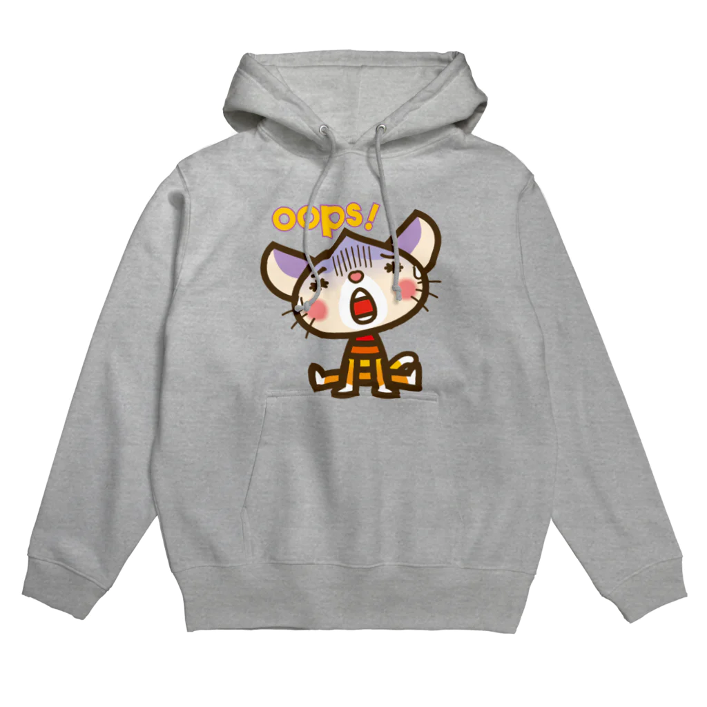 ザ・ワタナバッフルのマロンヘッドのネコ”うーぷす・oops!” Hoodie