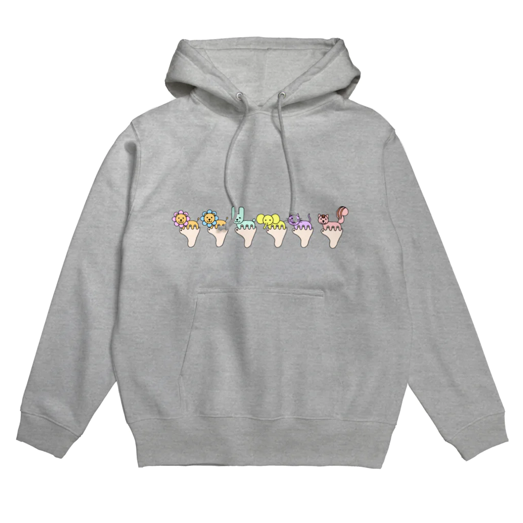 クアッカワラビーくんの日常＆あしゆびふれんず公式グッズのあしゆびふれんず Hoodie