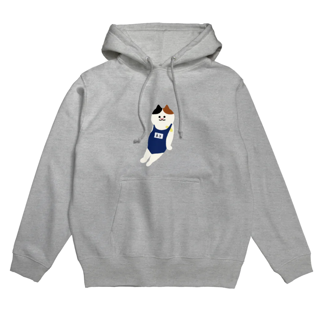SUIMINグッズのお店の【中】スクール水着のねこ Hoodie