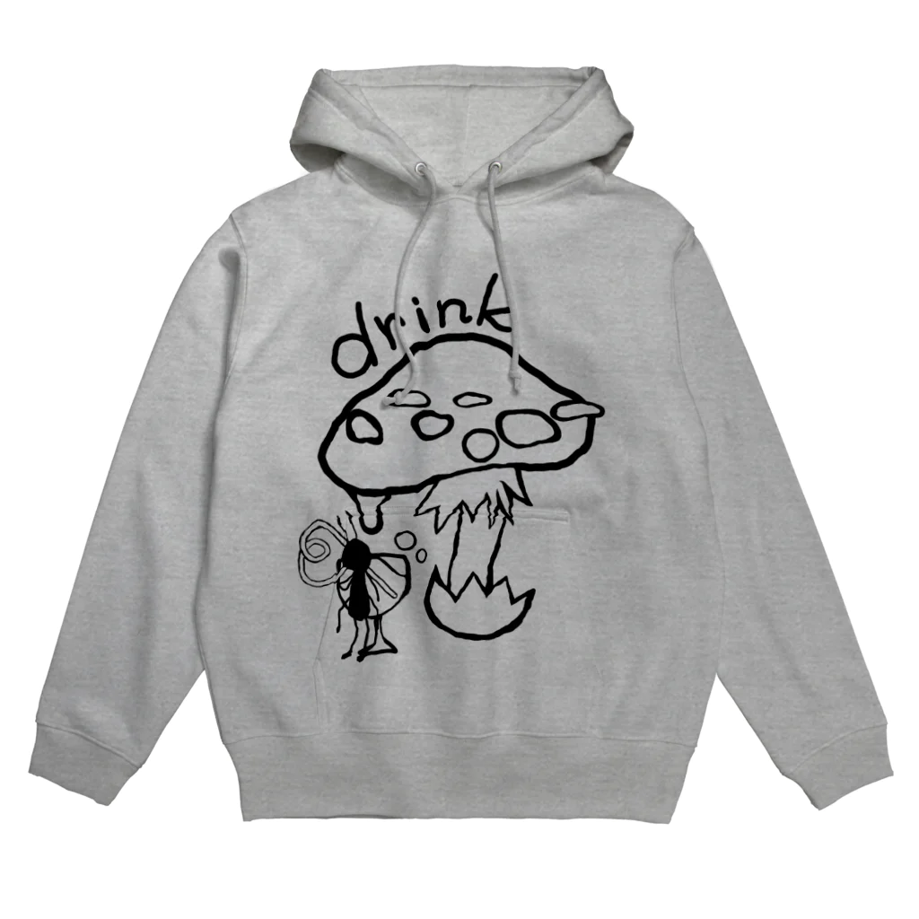 おててといっしょのきのこdrink Hoodie