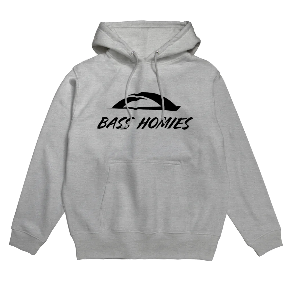 BASSHOMIESのBASSHOMIES(バスホーミーズ)ブリッジデザイン ブラックバス Hoodie