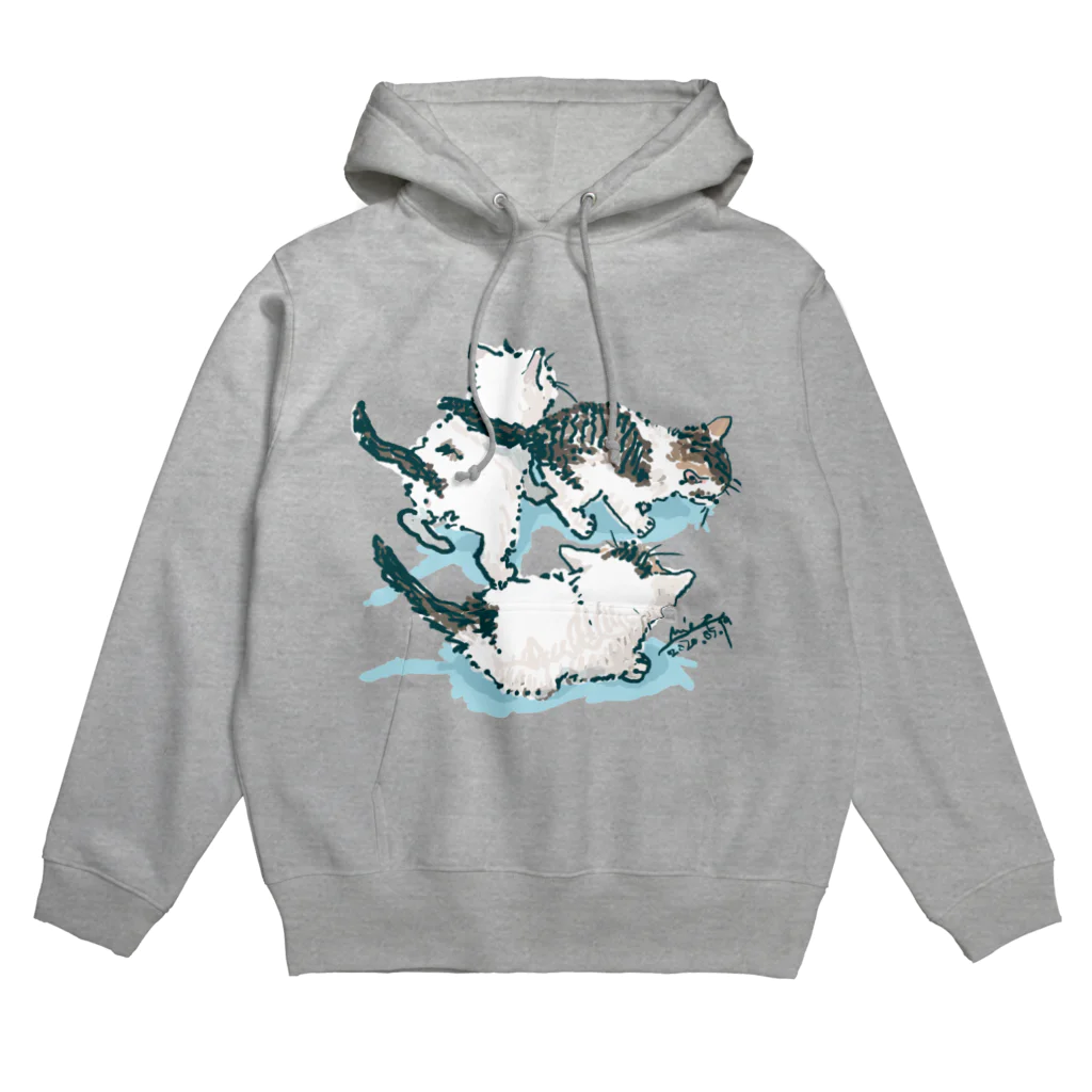 Atelir SOLEILの3匹の子猫 Hoodie