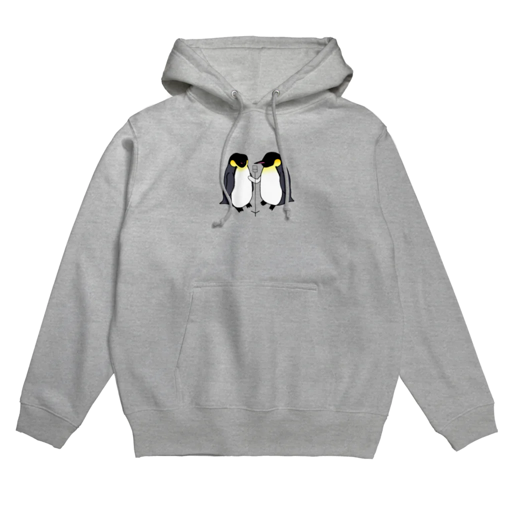 ハマジ ペンギン雑貨の漫才ペンギン(コウテイ) Hoodie