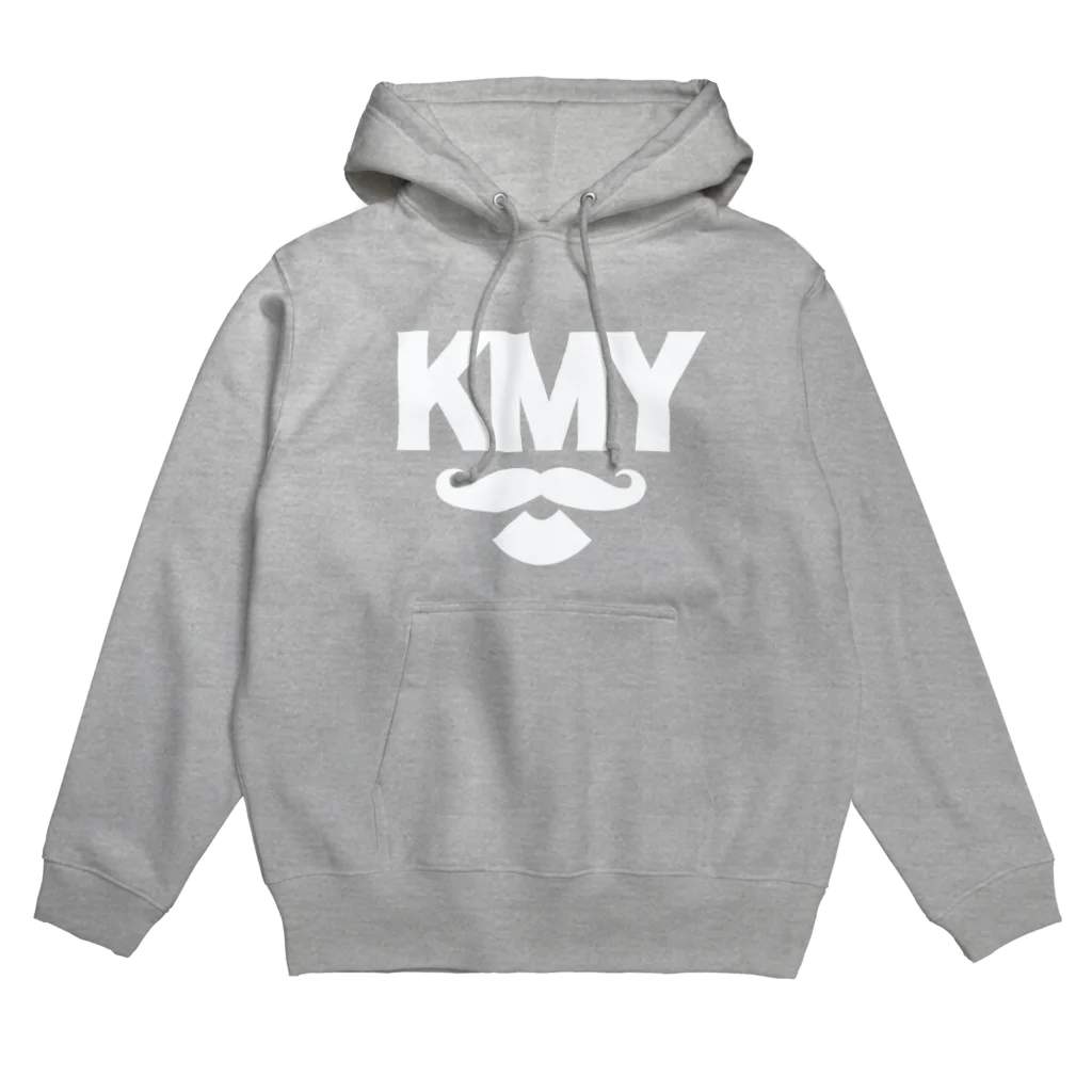 KMY.のBIGロゴ白 Hoodie