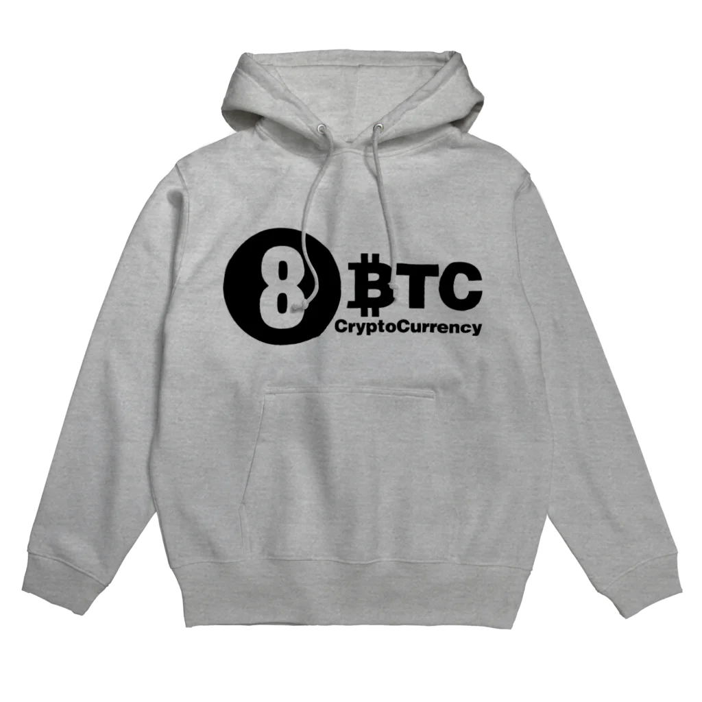 10BTCの8BTC(Black-Logo) Hoodie