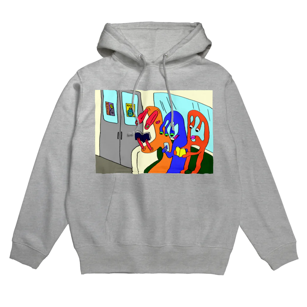 歌川夏子の電車 Hoodie