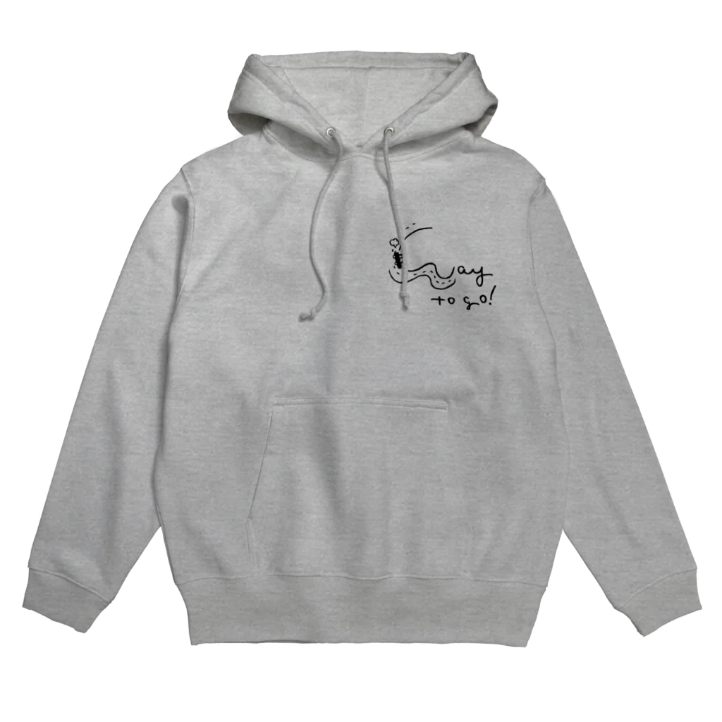 waytogodesignのway to go ロゴ胸 Hoodie