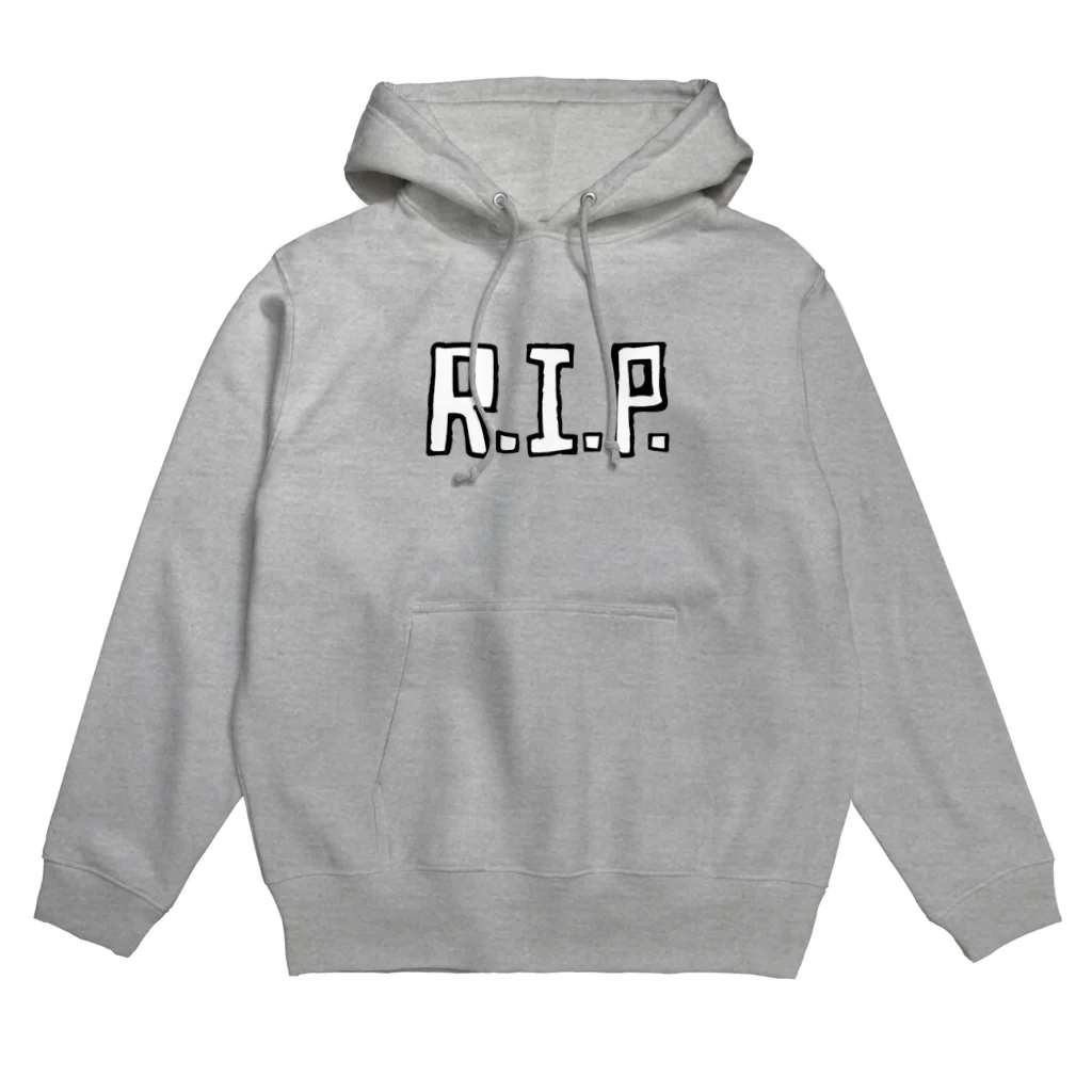 おもしろいTシャツ屋さんのR.I.P.　RIP　安らかに眠れ　追悼 Hoodie