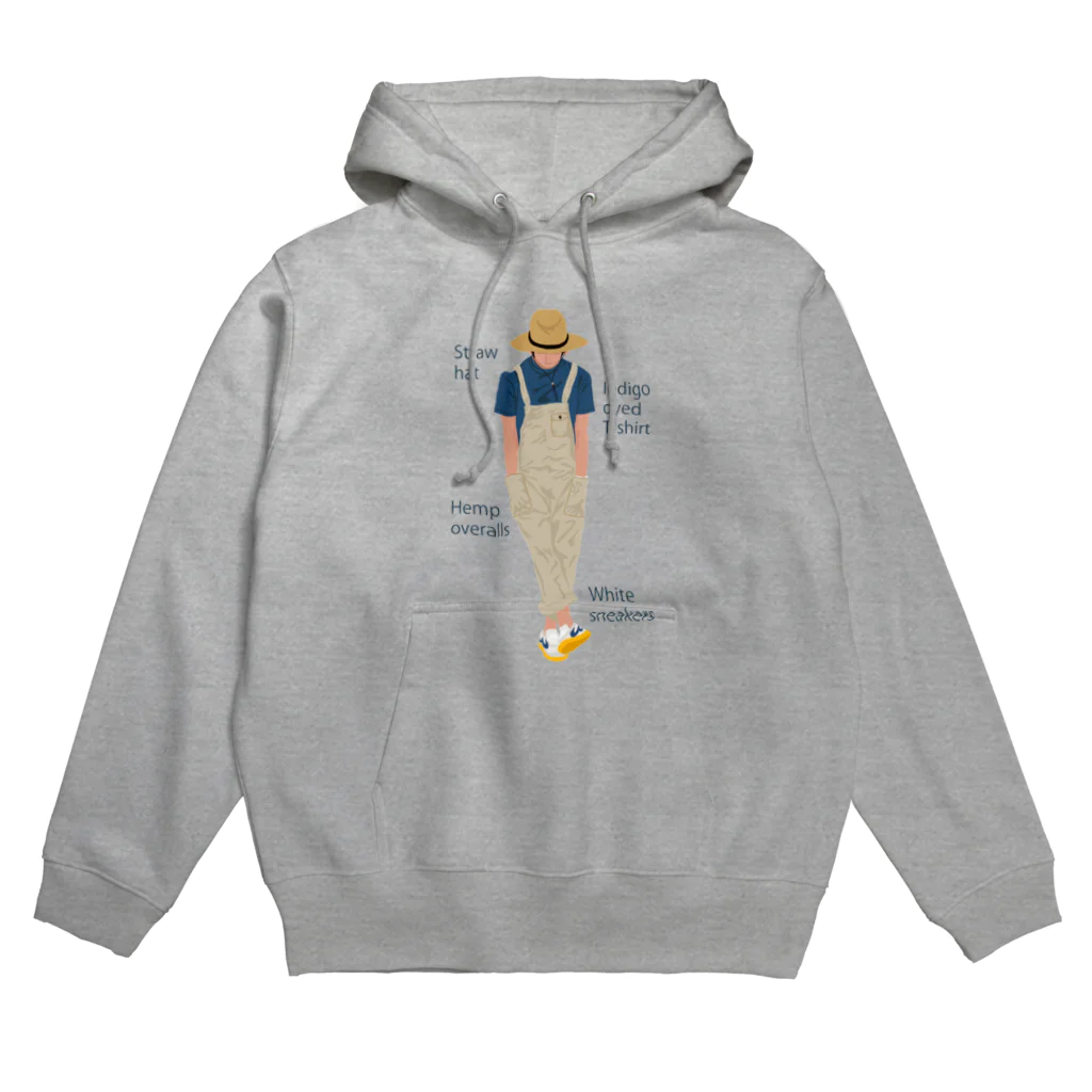 キッズモード某の麦わらの青年にアイテムロゴをそえて Hoodie