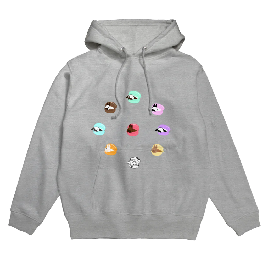 うさぎのUSA（うーさ）🐰のうさぎマカロン🐰丸くなるよ🐰 Hoodie