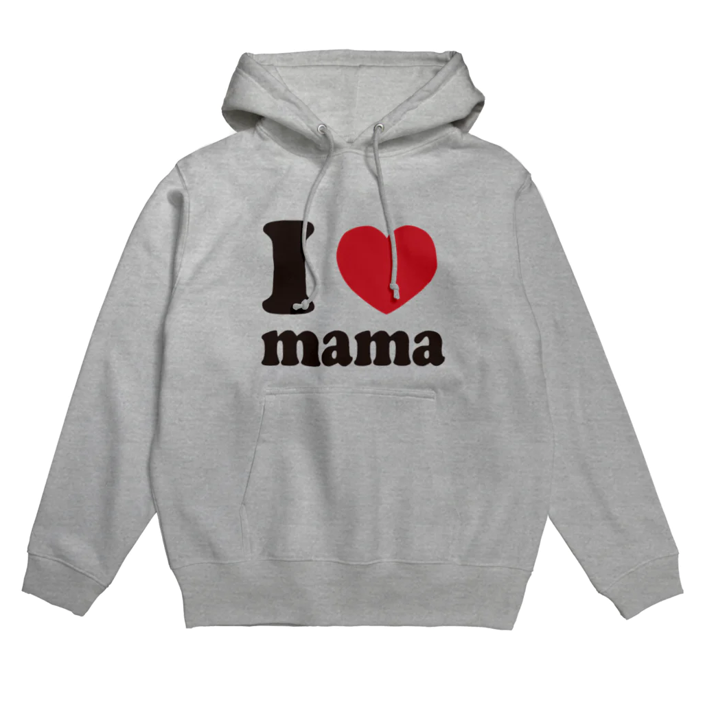 キッズモード某のI love mama パーカー