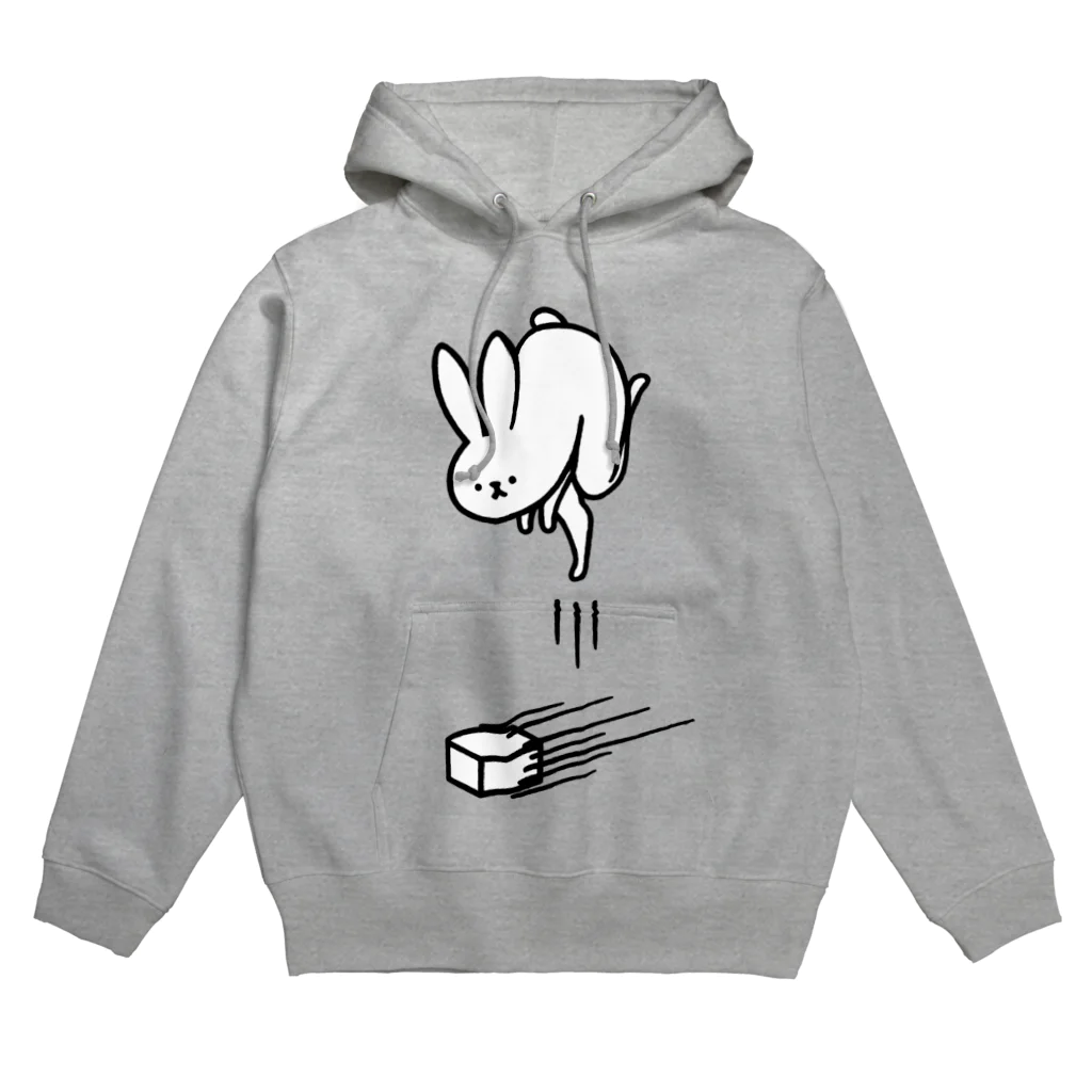 タドリの豆腐をよけるうさぎ Hoodie