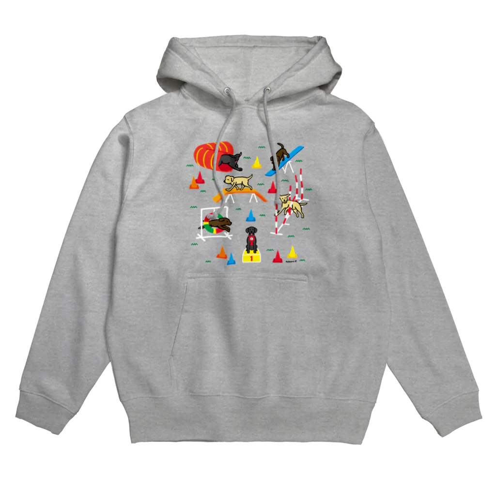 ハッピー・ラブラドールズのラブラドールアジリティ Hoodie