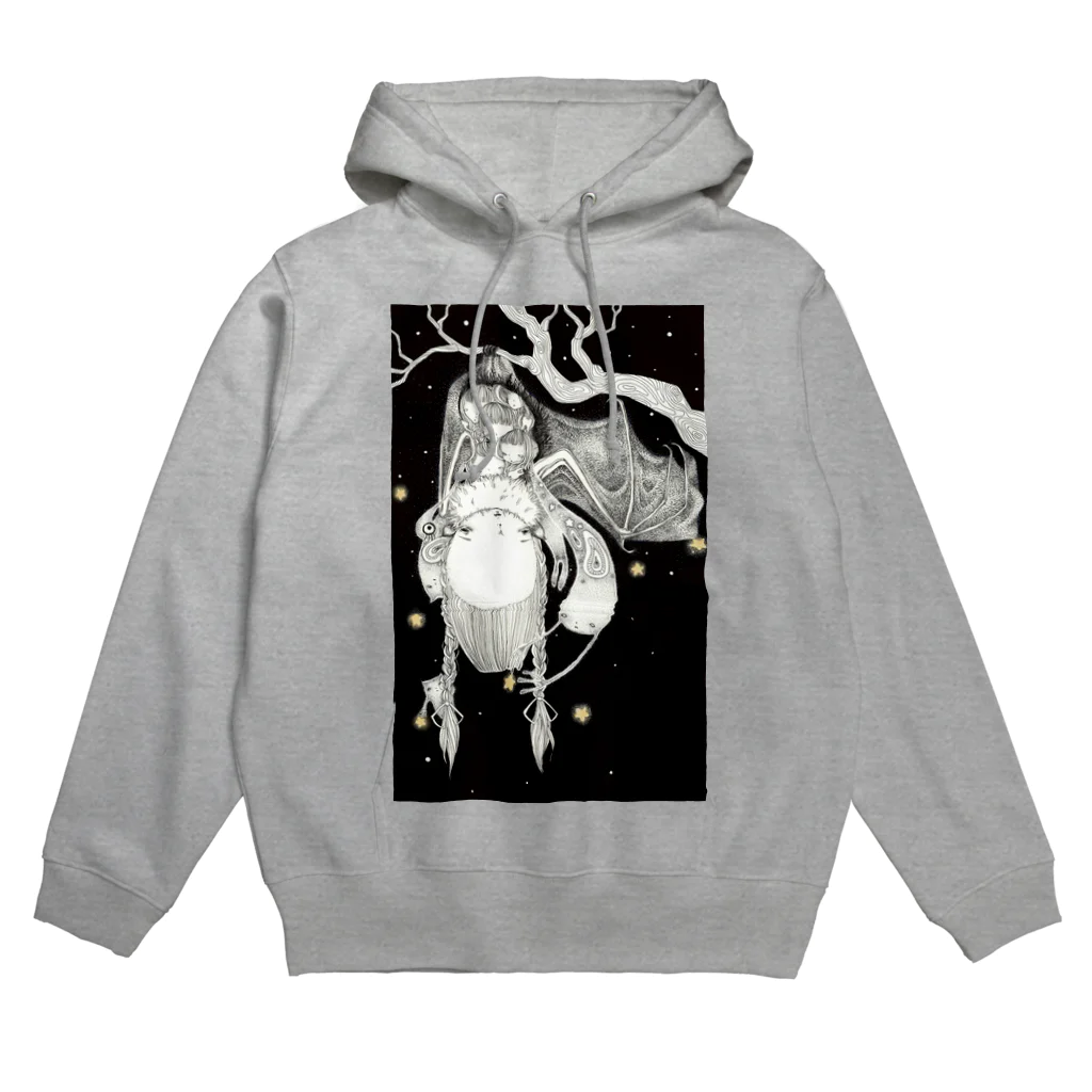 ねんねん虫の黒の目覚め Hoodie