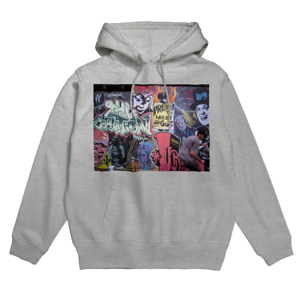 ねこらぶらぶこ♡のNZ sk8 park の wall art Hoodie