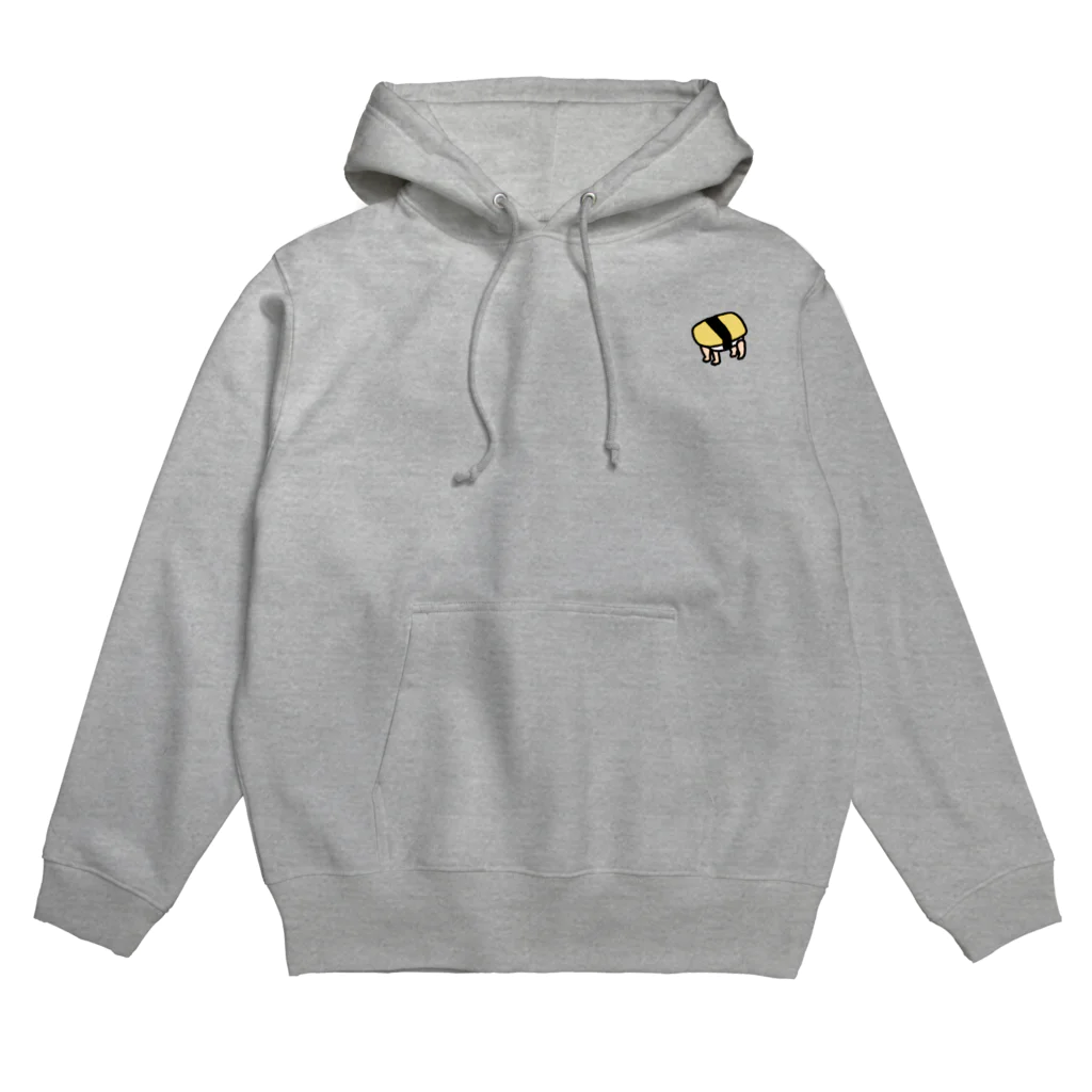 SUIMINグッズのお店のはぐれ玉子握り（背面プリントあり） Hoodie