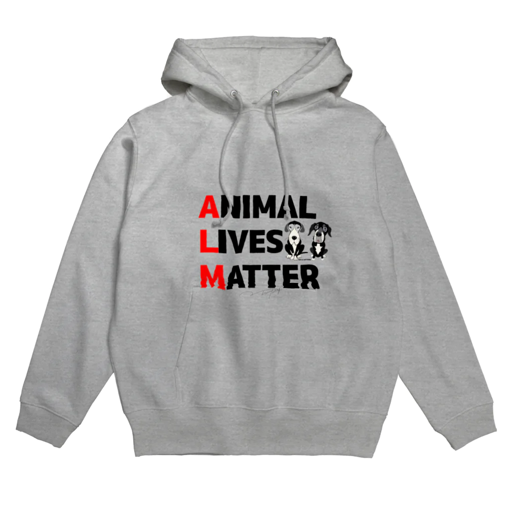 HGA48 動物愛護チャリティーグッズのAnimal Lives Matter "Suu & Cheyenne" パーカー