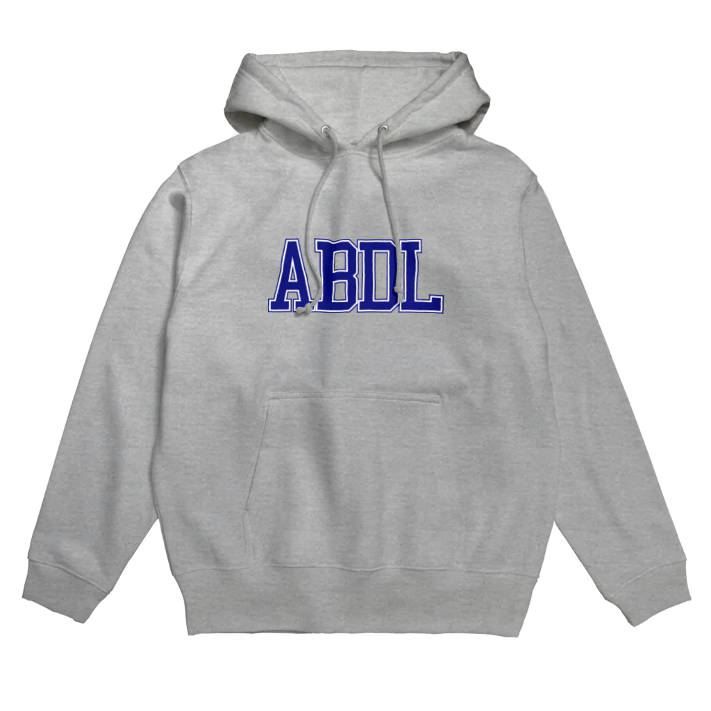 ABDL wearのABDL カレッジ（ネイビーロゴ） パーカー