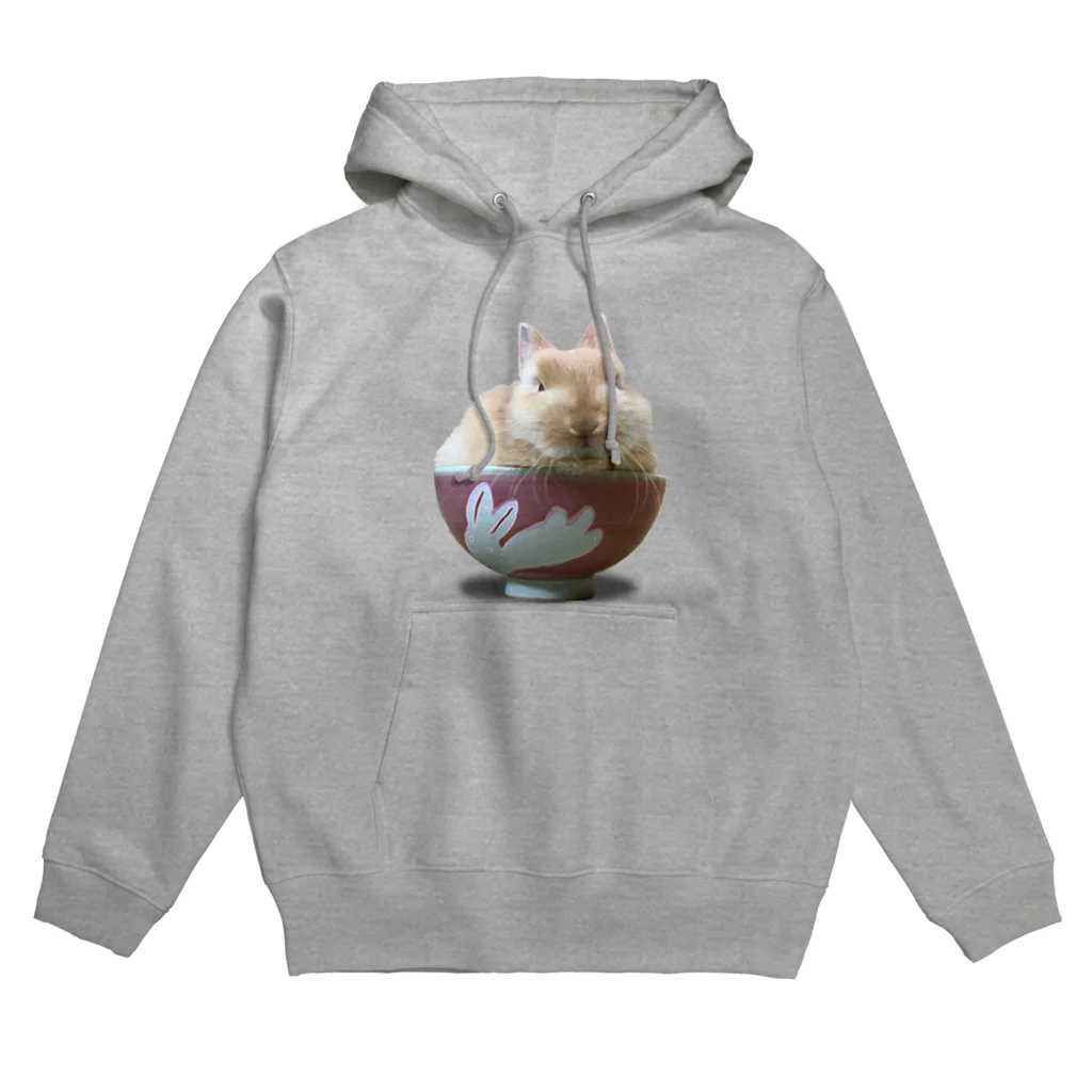 うさぎのうみちゃんねるショップのお茶碗うさぎ-うさぎのうみ Hoodie