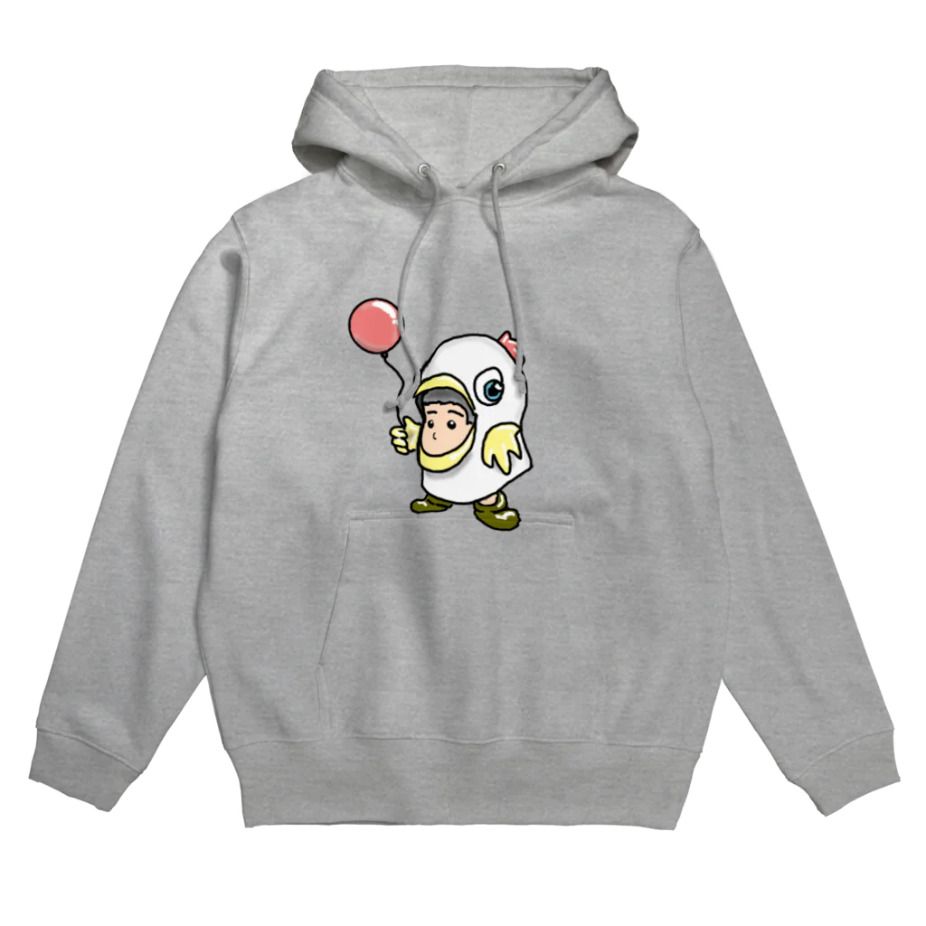 ガム坊主の公式グッズショップの被り小人シリーズ（ニワトリ） Hoodie