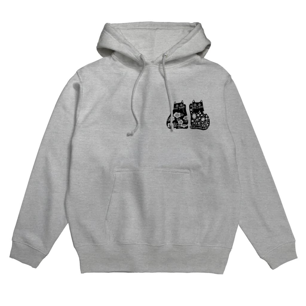 Arts&Crafts Muuのまねきねこ黒 Hoodie