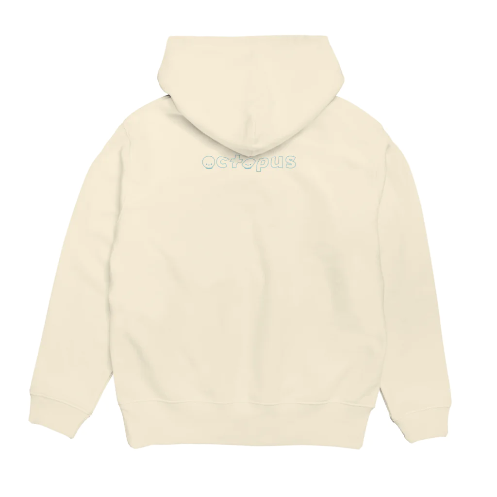 たここ（octopus）のたここ Hoodie:back