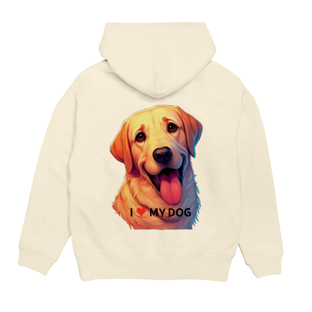 kok&foreverのI ♥ MY DOG Hoodie:back