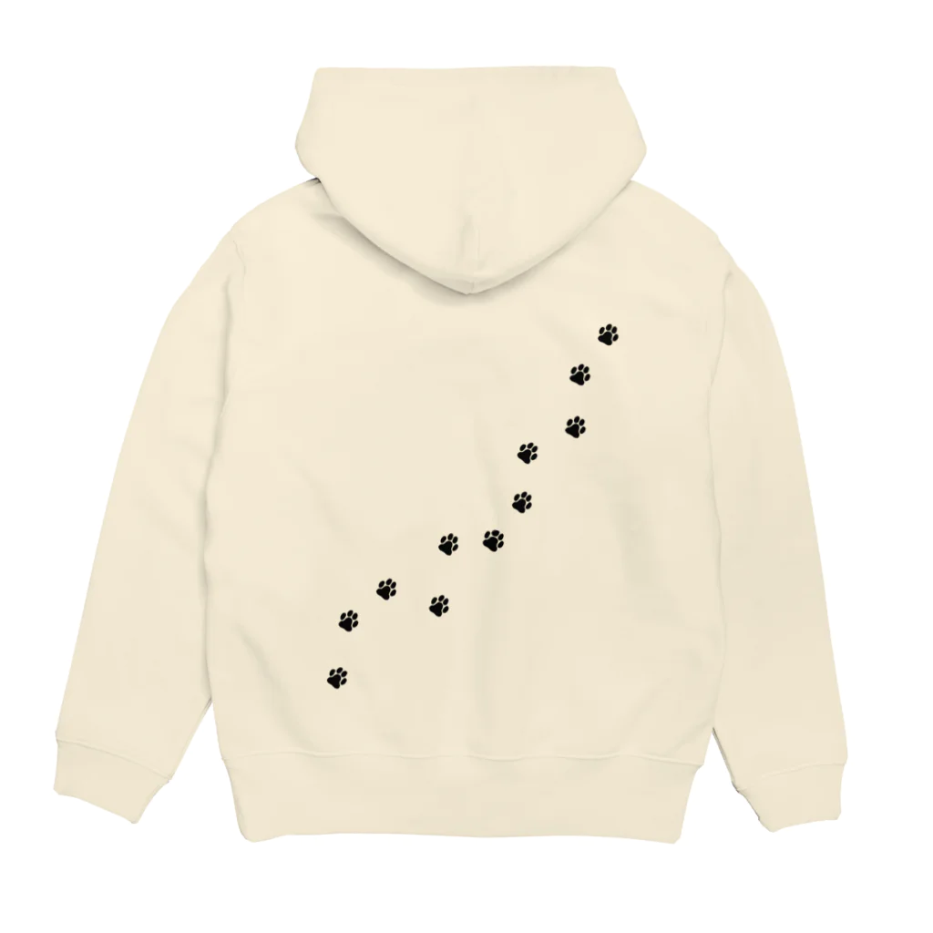 ユウィズのネコの道 Hoodie:back