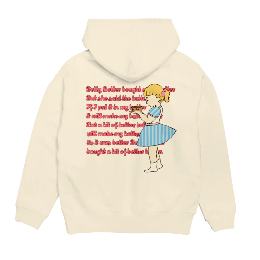 BettyBotter323のTongue Twister Vol.3〜ベティがバターを買ってきた〜 Hoodie:back