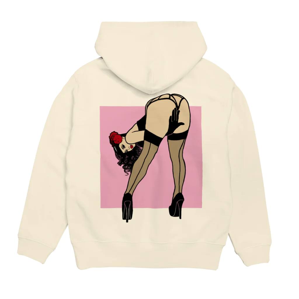 うの UNOのピンナップガール うの（カラー） Hoodie:back