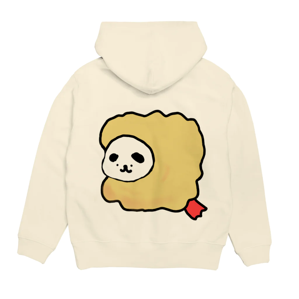 キチィちゃんと化け物腕鼠の一生の揚げイーヌ Hoodie:back