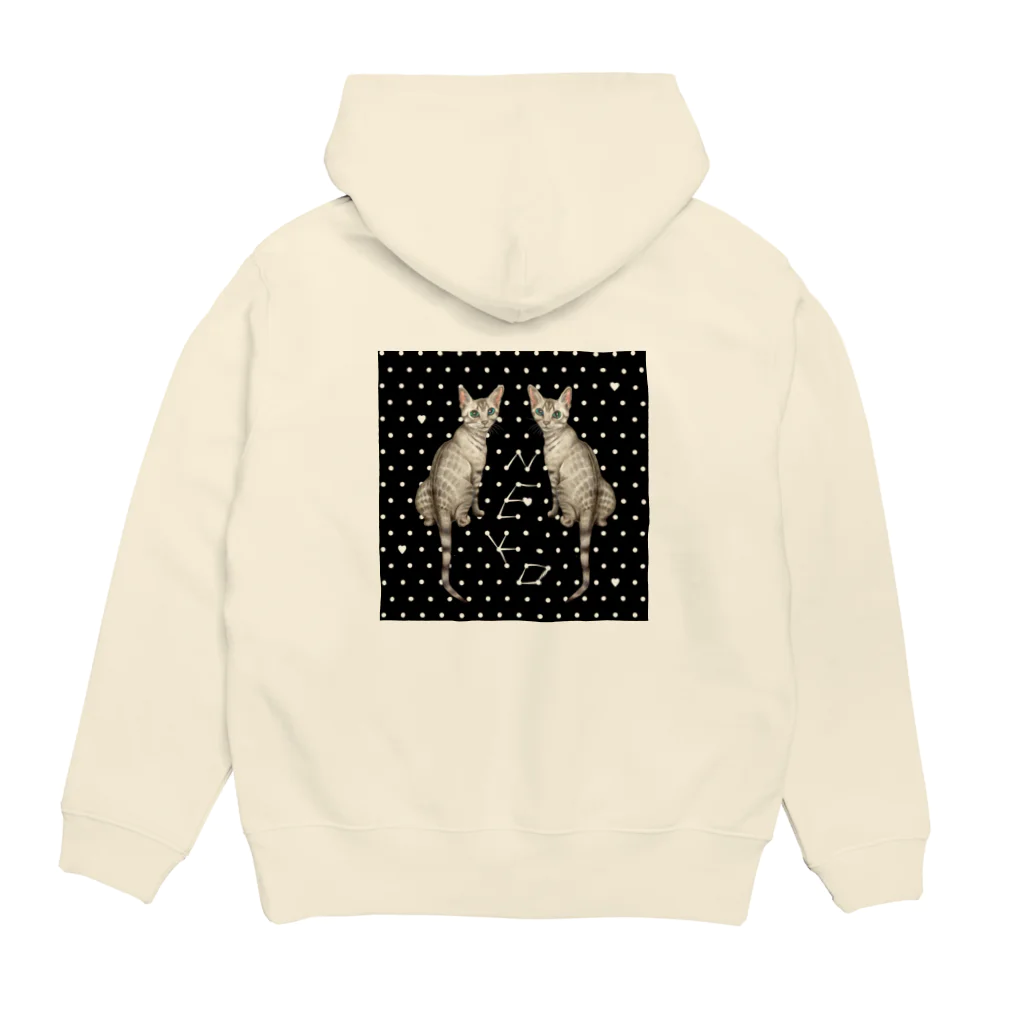 idumi-artの双子Neco Hoodie:back