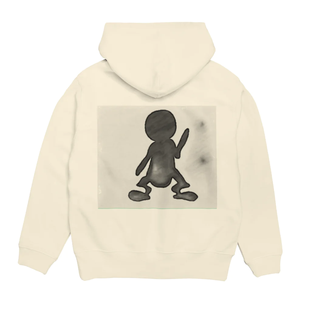 歩くヒトの【第一弾】だんしんぐまん Hoodie:back