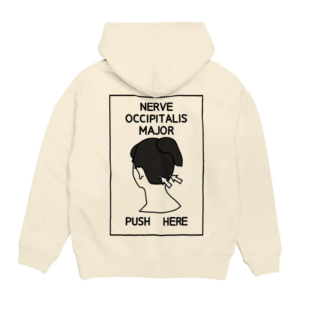 Miyanomae ManufacturingのNERVE OCCIPITALIS MAJOR Hoodie:back