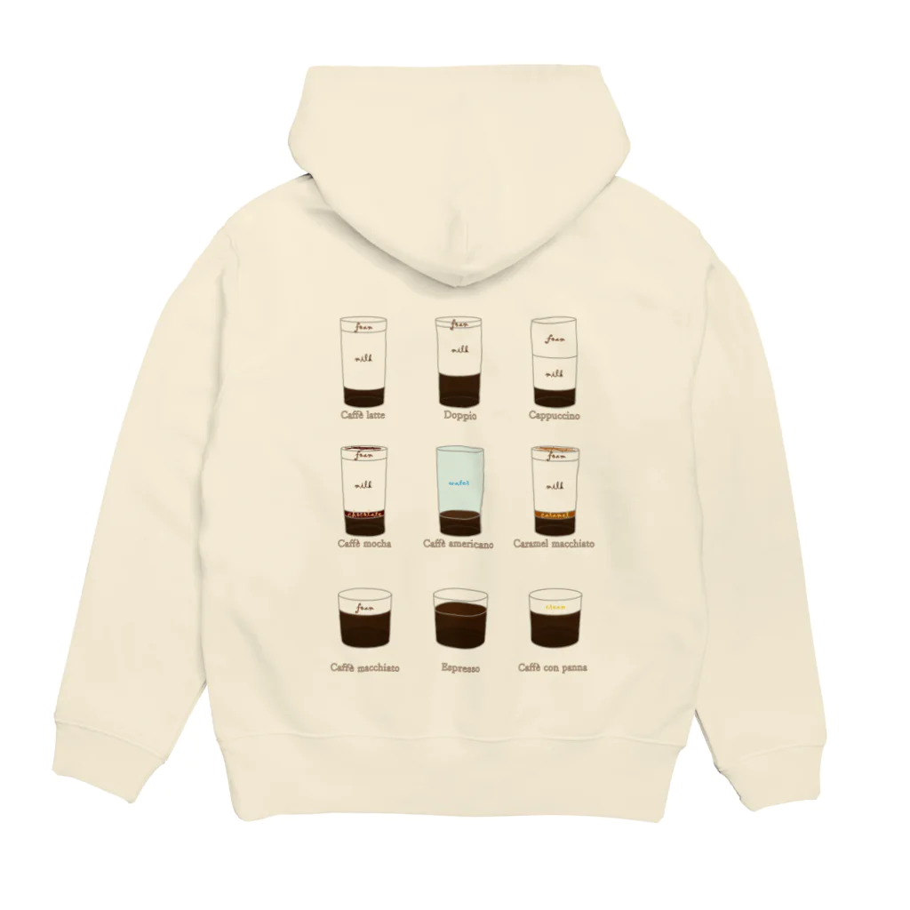 アコースティック猫のカフェで何飲むか迷った時。 Hoodie:back