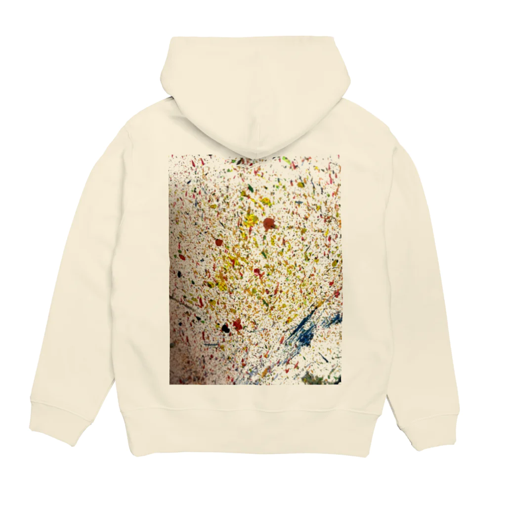 カラフルタピオカのスペーススプレーバッグmixパーカー Hoodie:back