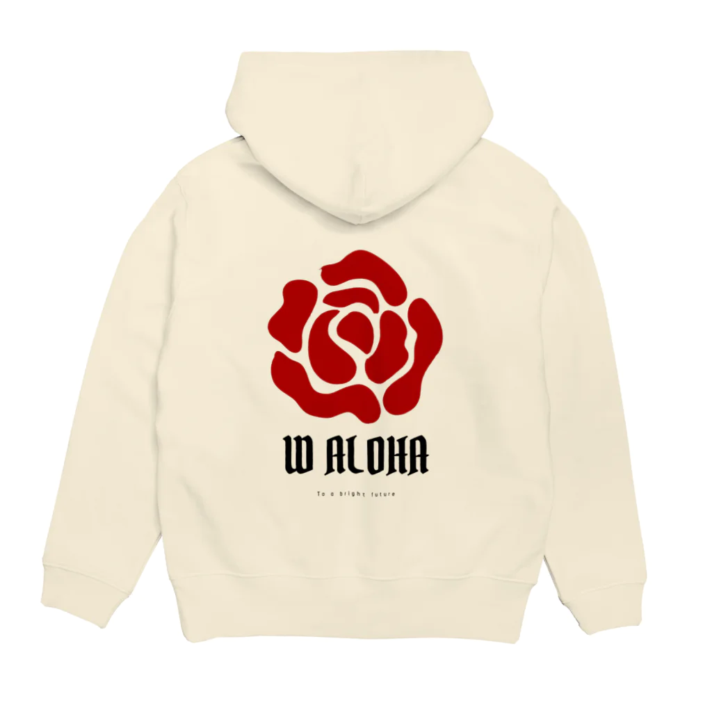 W ALOHAのw aloha Hoodie:back