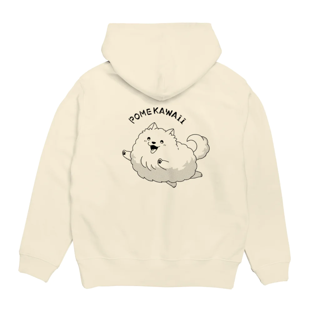 さくらい屋のPOME KAWAII(白黒ver) Hoodie:back