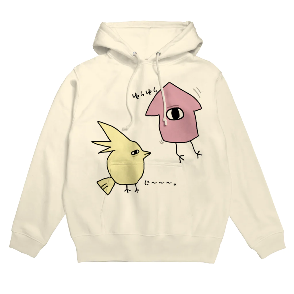 ぱちぱちわーくすのイカみたいなやつ と トリみたいなやつ Hoodie