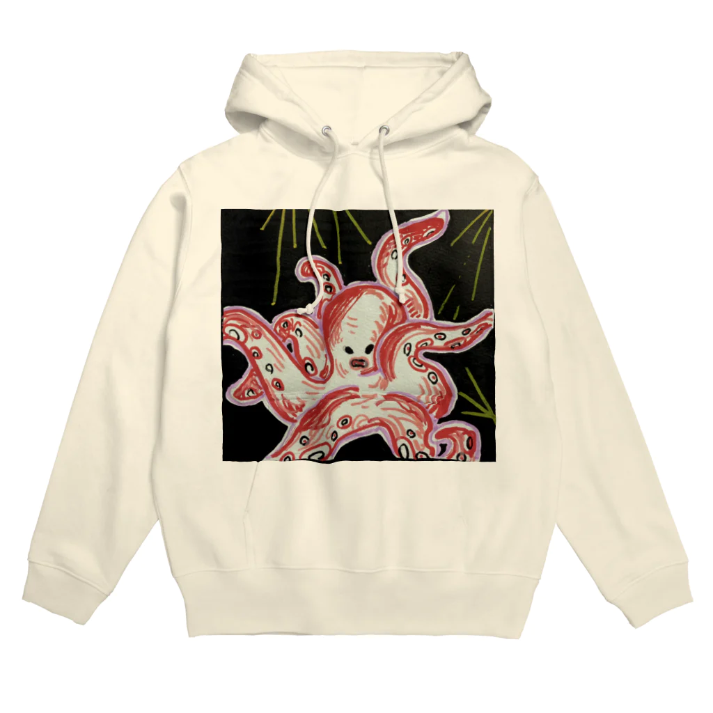 ホップステップジャンピングの苦しむタコさん Hoodie