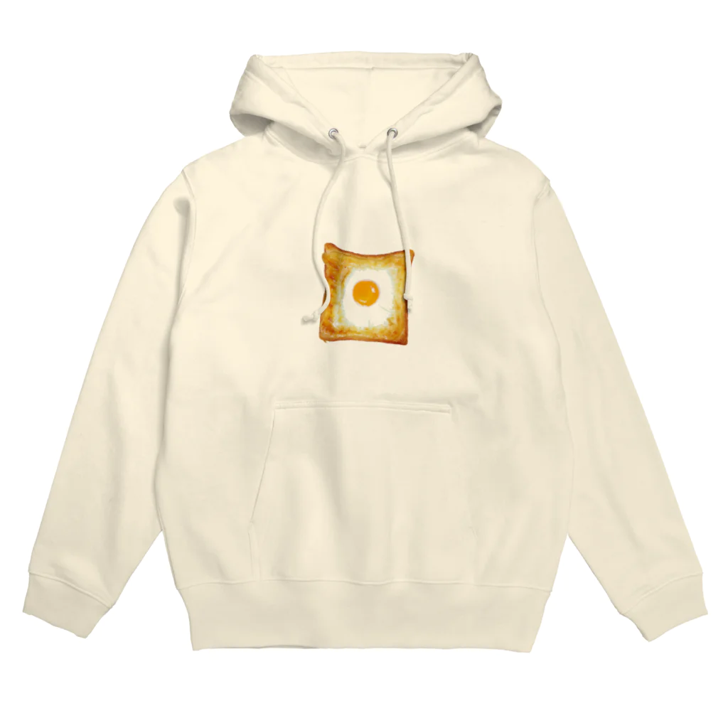 うさぎちゃんアイランドのマヨで囲って卵を落としたトースト Hoodie