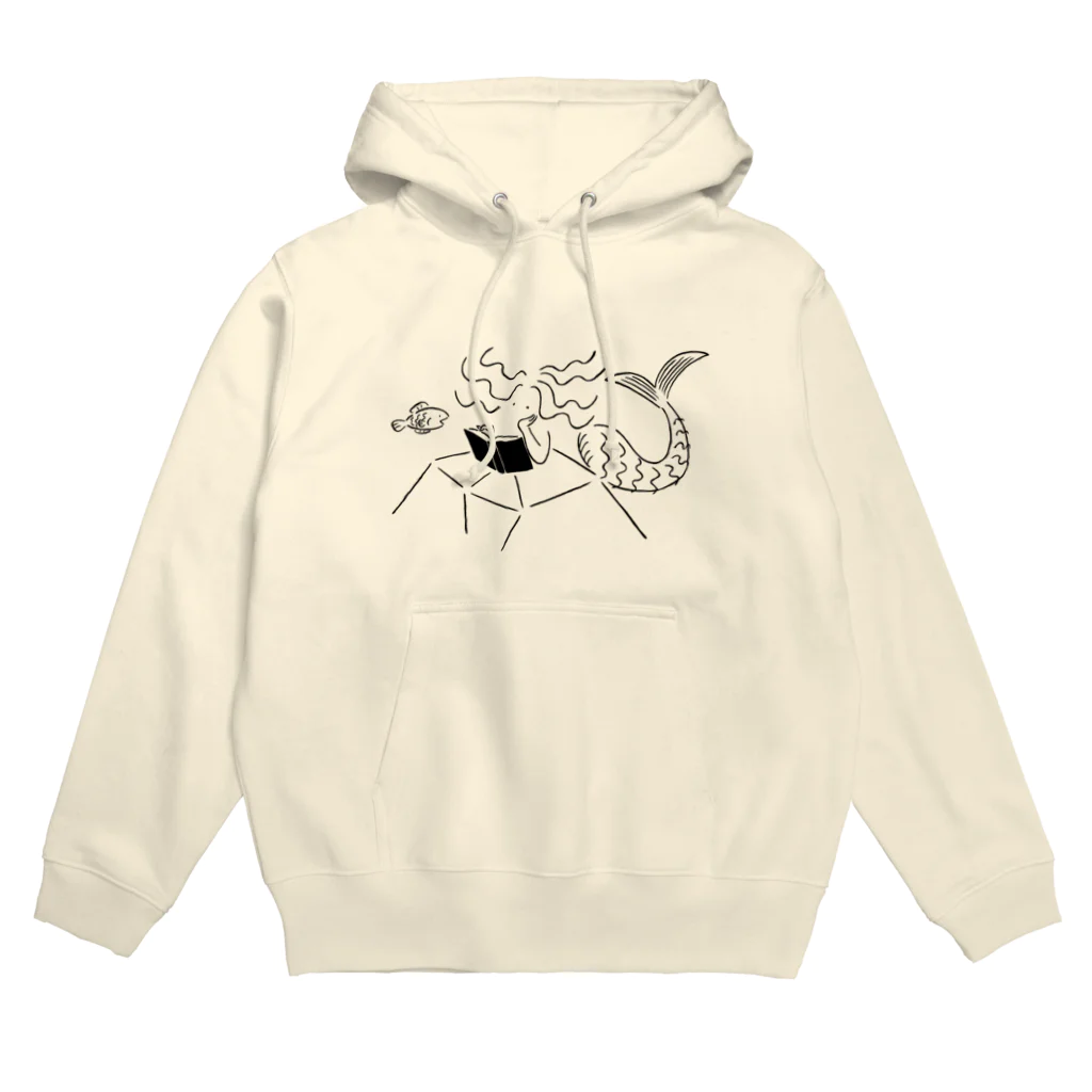 瀨頭 陽の読書するマーメイド Hoodie