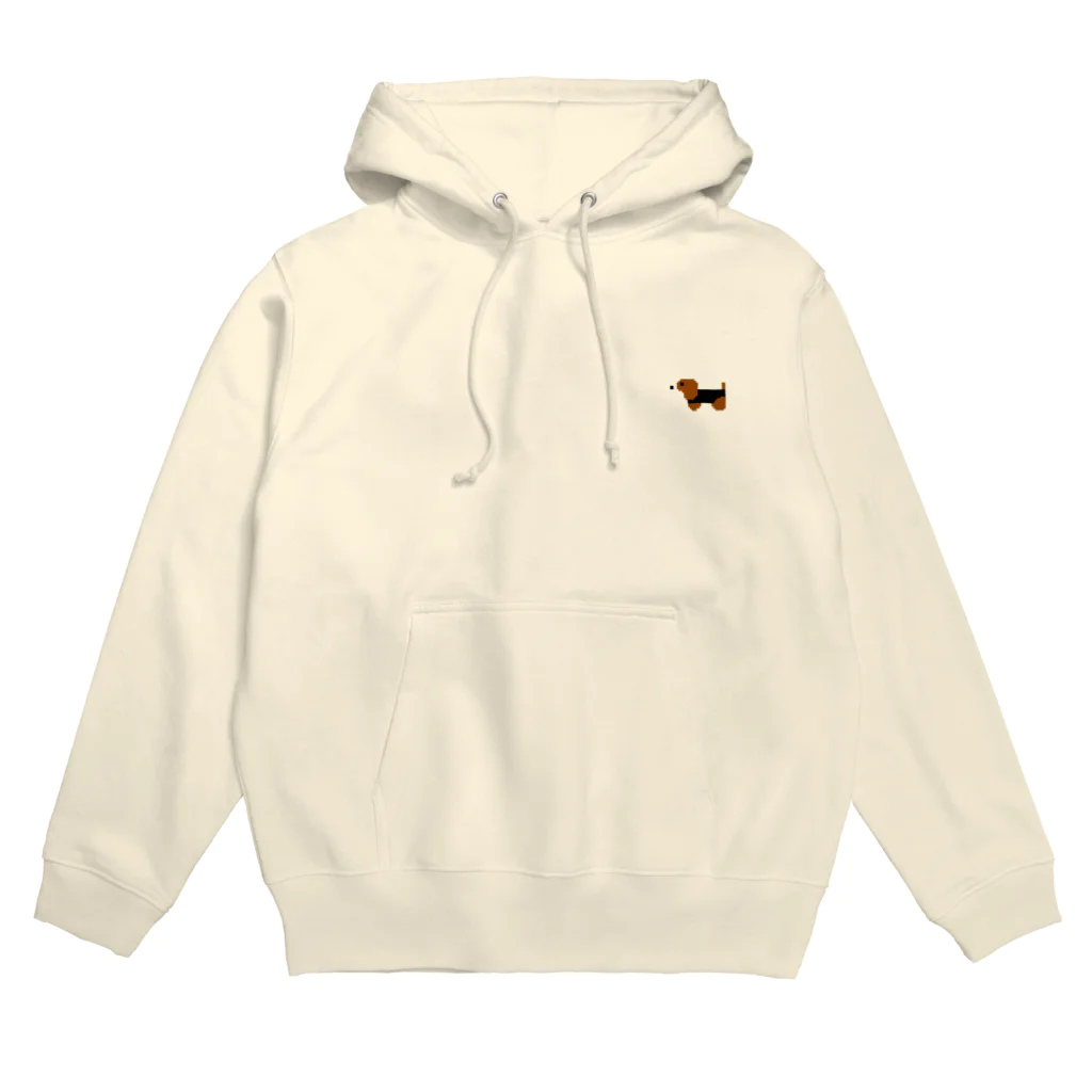 いぬのあしあとのドット絵ビーグル Hoodie