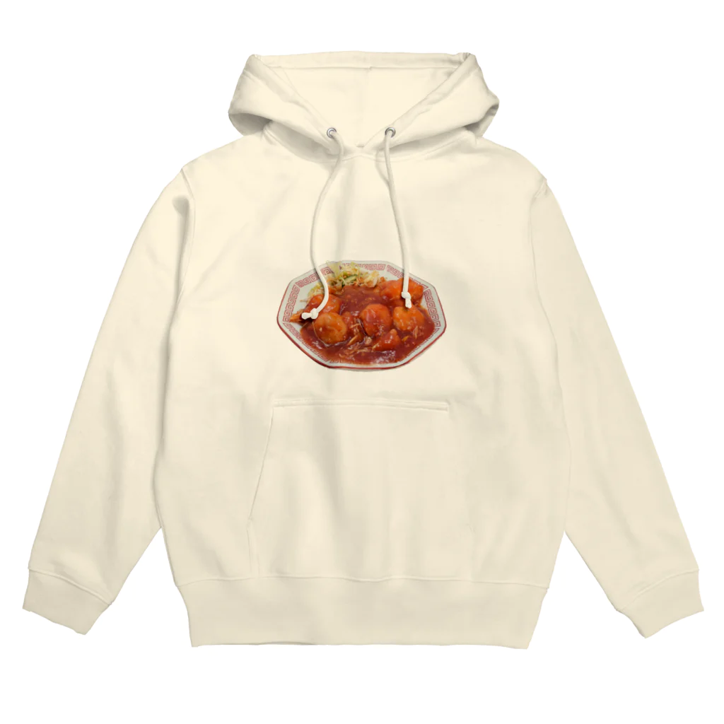 メシテロタイプ（飯テロTシャツブランド）のエビチリ（虾辣椒） Hoodie