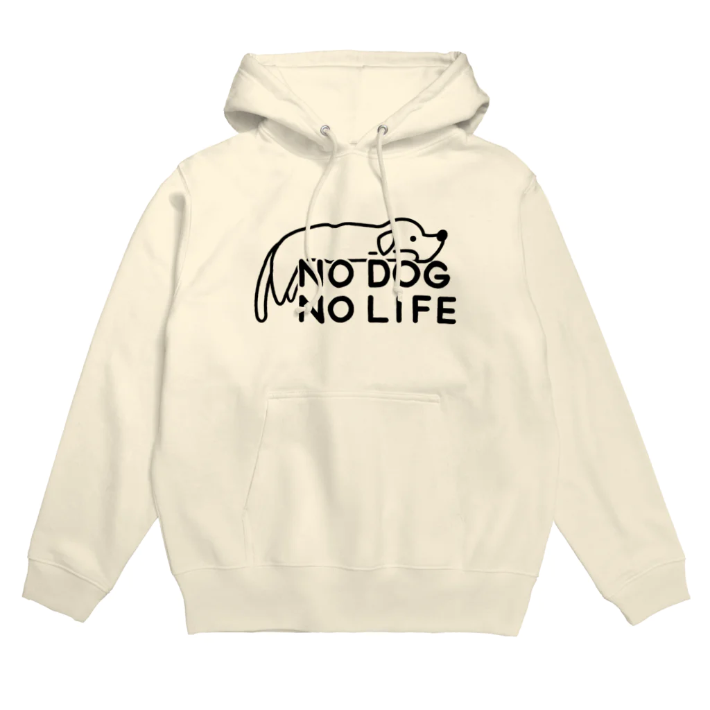 ぽぴーぴぽーのNO DOG NO LIFE  パーカー