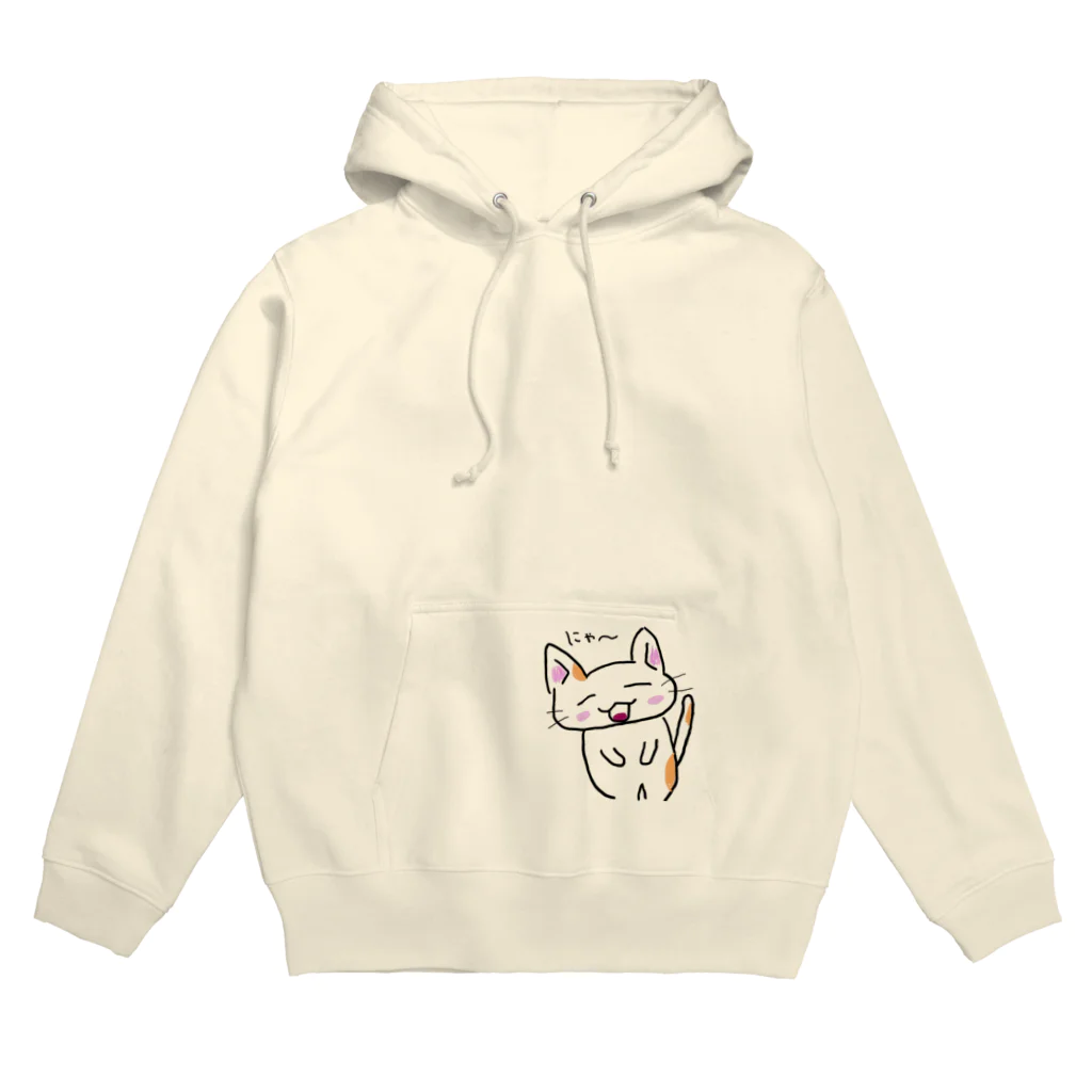 mash.まろグッズ販売のmash.まろ作 猫 Hoodie