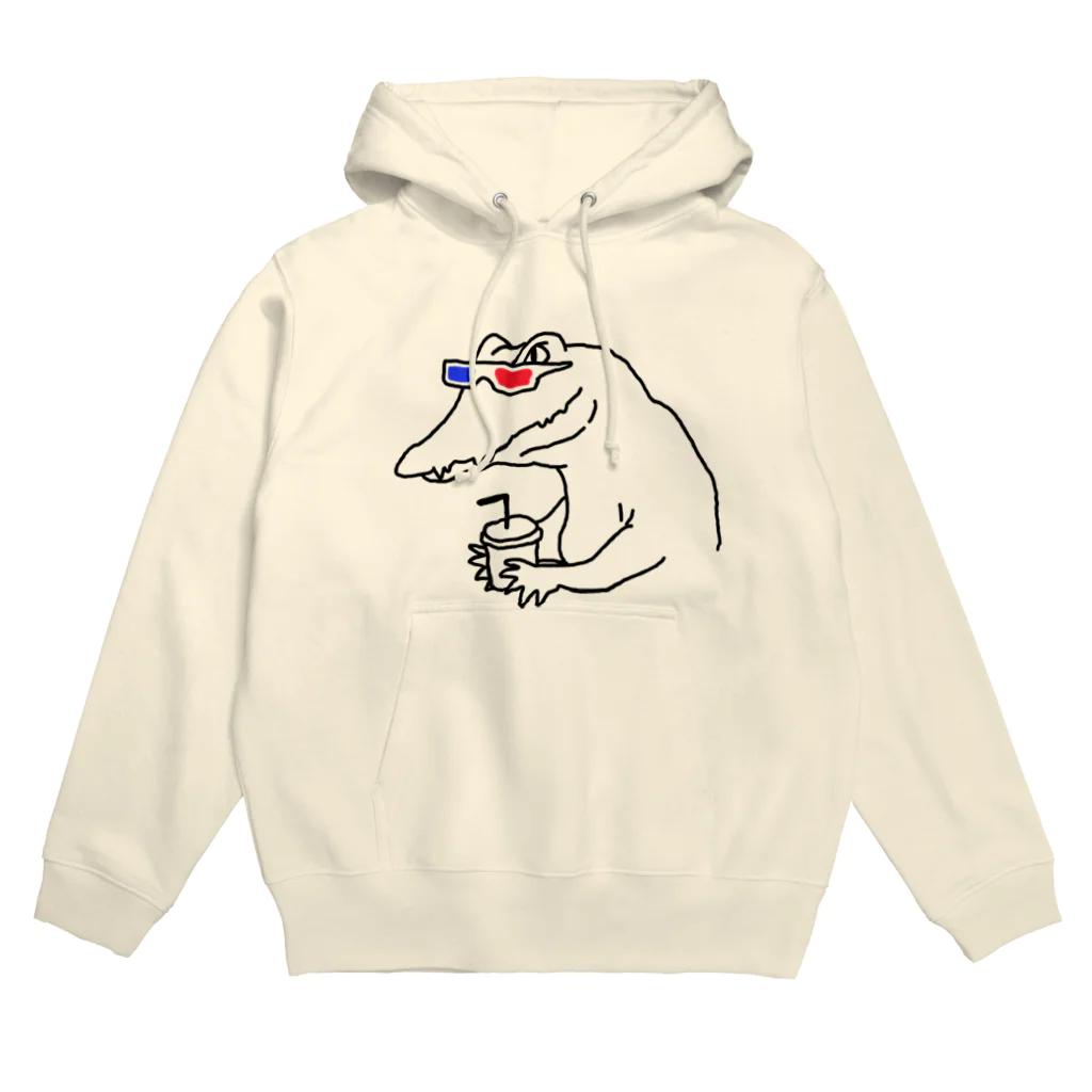 バイオマスの3Dメガネカイマン Hoodie