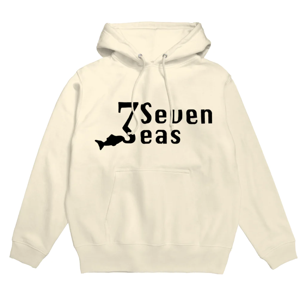 セブンシーズ Online StoreのSeven Seas モチーフロゴ（黒文字） 후디