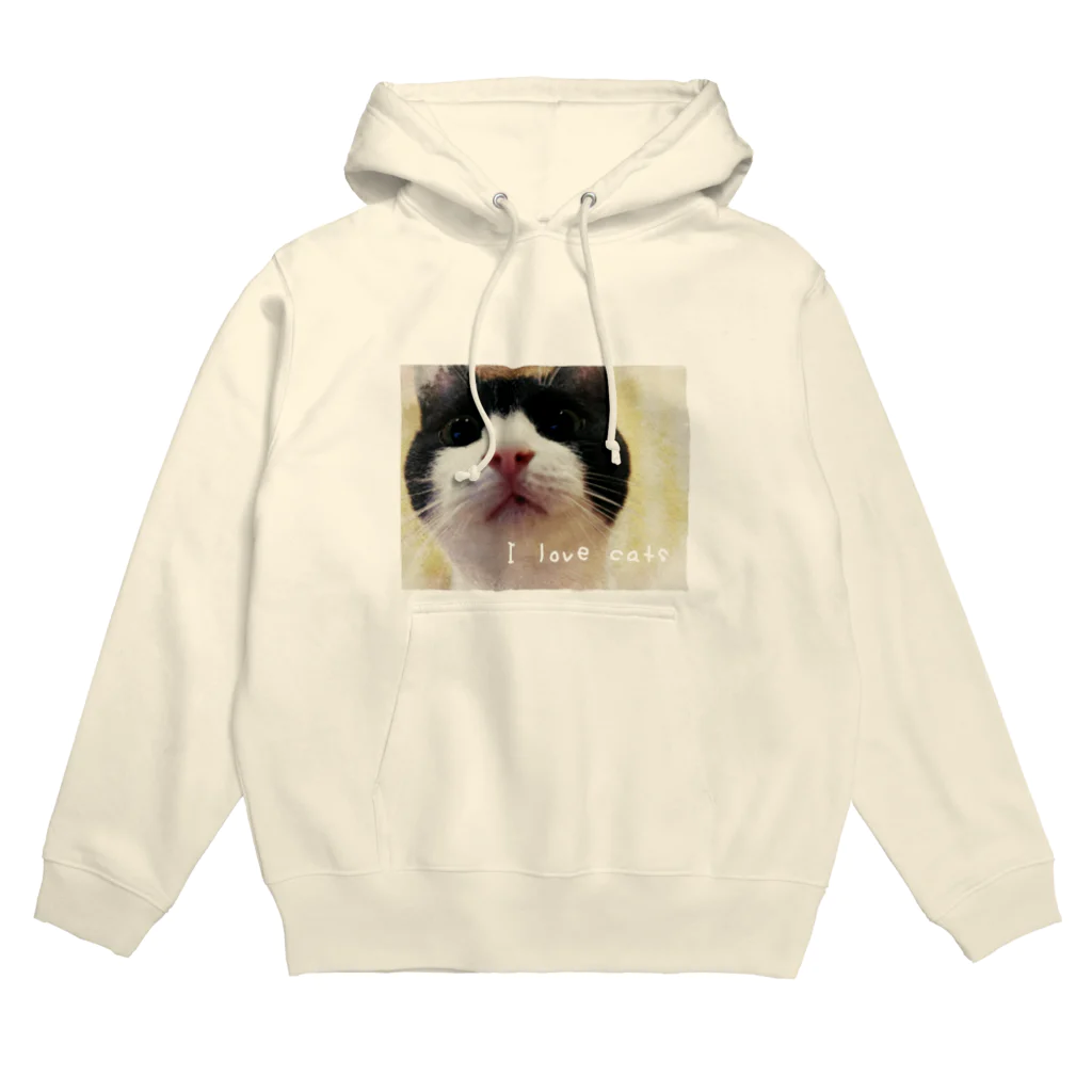 モコネコSHOPのI love cats ③ Hoodie